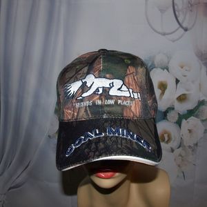 Coal Miner Hat Friends in Low Places Camo Water Resistant Hunters Hat NWT